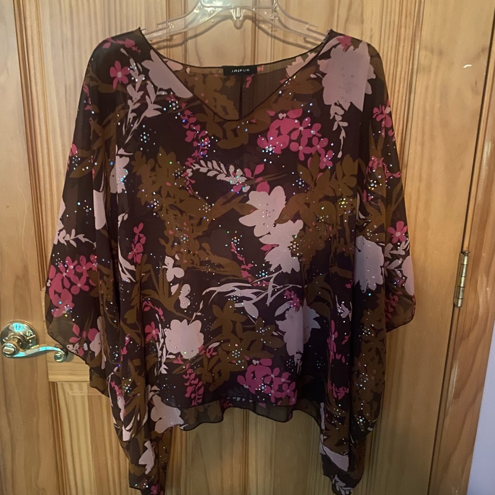 Jaipur Blouse coverup size XL